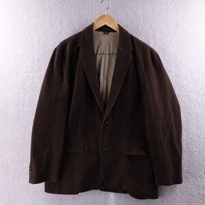 Old Navy Classic Tailored Mens Brown Cotton Blazer Jacket Size‎ L Herringbone